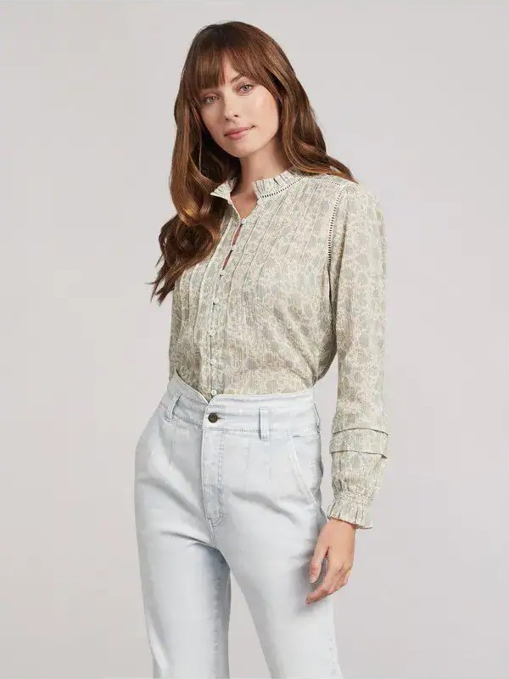 Faherty Willa Top in Chaumont Vintage